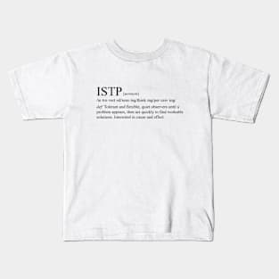 ISTP Personality (Dictionary Style) Light Kids T-Shirt